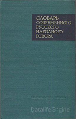 Словарь современного русского народного говора