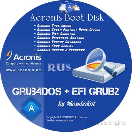 Acronis Boot Disk 11.10.2025 Grub4Dos + EFI:GRUB2 (RUS/2025)